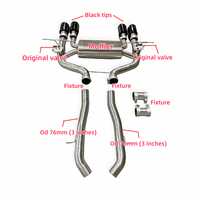Système d'échappement Catback Valvetronic en acier inoxydable pour BMW G87 M2 S58 2023+ avec silencieux et tuyaux d'échappement arrière pour une amélioration du son