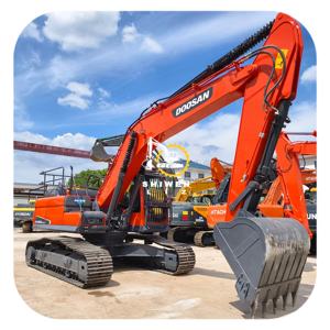 Excavatrice d'occasion à prix avantageux Dx300LC-9C à vendre, d'origine coréenne, hydraulique sur chenilles, DOOSAN Dx300LC-9C rouge, bon état - Product Image 1