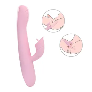 Özel teklif G spot klitoris stimülatörü titreşimler yalama modu oyuncaklar vibratör için çift parmak titreşimli masaj