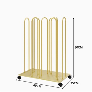 <span class=keywords><strong>Carrello</strong></span> Porta Tessuti Mobile Resistente con Ruote, Organizzatore Tessile Multicomparto per Tende e Campioni - Product Image 2