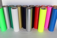 Yinghe gros 0.5*25M coloré personnalisé 3d bouffée vinyle Pu film HTV transfert Film rouleaux conception pour vêtements corée qualité
