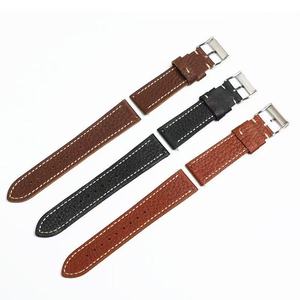 Bracelet de <span class=keywords><strong>montre</strong></span> en cuir vintage classique de haute qualité à motif litchi à dégagement rapide pour smartwatch, vente en gros, 20 22 24 mm - Product Image 2