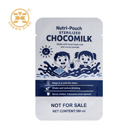 Matte witte plastic aluminiumfolie voor hitteverzegelbare staande verpakkingen met ritssluiting voor het verpakken van sap en babyvoeding
