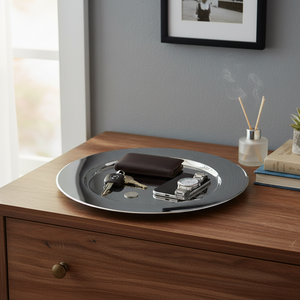 Plateau décoratif en acier 18 cm VALET DISH sans boîte - Product Image 3