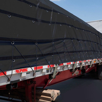 Remorque robuste de haute qualité bâche Ripstop à plat feuille tissu enduit de PVC personnalisé camion bâche de bois en acier