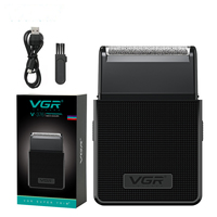Rasoir électrique VGR V-390, tondeuse à barbe professionnelle sans fil pour hommes, kit de toilettage
