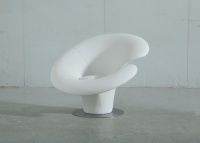 Chaise de loisirs en fibre de verre design de luxe nordique chaise de Lotus en fer à cheval Alien paresseux Lingzhi pour chambre à coucher école d'hôtel