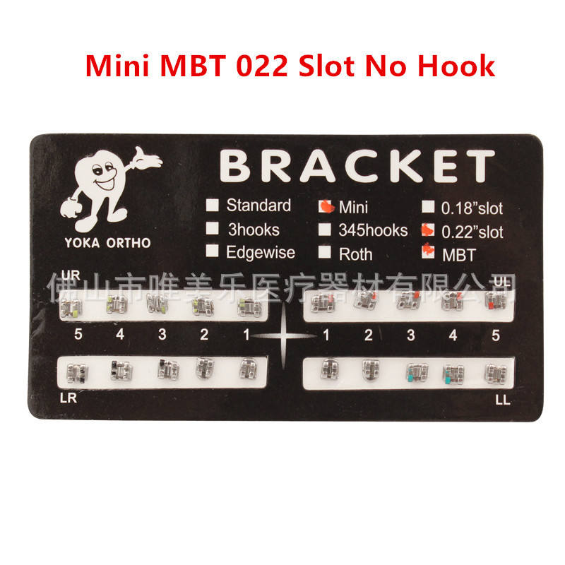 Brackets Ortodoncia 10-Pack Dental Orthodontic Braces Brackets - Mini MBT Style 0.022" Slot With Hooks Braces For Teeth - Foto 2
