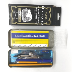 Ensemble de 14 instruments mathématiques Oxford en métal, best-seller, pour les écoliers - Product Image 4