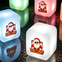 Cube lumineux LED personnalisé avec logo de marque, 16 couleurs RVB, publicité extérieure, boîte lumineuse cube, cube lumineux de Noël festif