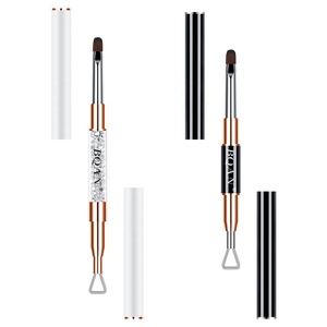 BQAN diamant <span class=keywords><strong>manucure</strong></span> outils français Double extrémité ongles double pointe pinceau stylo Gel plat ovale Gel ongles brosses ongles peinture brosse - Product Image 1