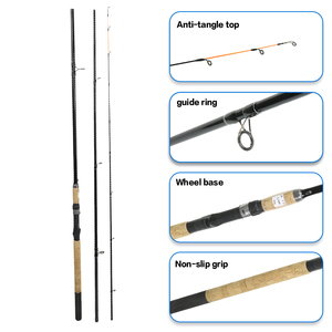 คันเบ็ดตกปลา <span class=keywords><strong>Sougayilang</strong></span> แบบ 3+3 ท่อน คันฟีดเดอร์ คาร์บอนไฟเบอร์และไฟเบอร์กลาส สำหรับตกปลาคาร์พ พร้อมด้ามจับไม้ก๊อก - Product Image 5