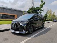 Toyota Alphard d'occasion de luxe, MPV 2021, 2.5L hybride, 7 places, intérieur exécutif premium, confort optimal, en stock, prêt à être expédié