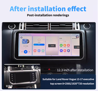 Radio GPS Android con Pantalla Curva IPS Qualcomm de 12.3 Pulgadas para Land Rover Sport, 8 Núcleos, CarPlay, DSP, 1920x720
