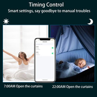 SZMYQ Tuya 1.3Nm Tuya Smart Home ZigBee Motor para Cortinas Enrollables con Batería de Litio Recargable para Tubo de 38 mm