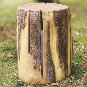 Lampe décorative LED en forme de souche d'arbre 3D personnalisée IP65, en résine et fibre de verre, pour éclairage extérieur de jardin et de parc, motifs lumineux - Product Image 1