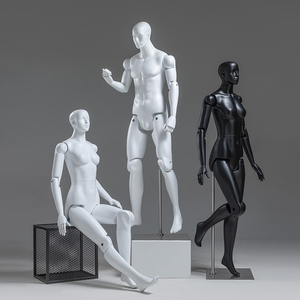 Mannelijke Glasvezel Mannequin Vrouwelijke Flexibele Verstelbare Robot Mannequin Pop - Product Image 2