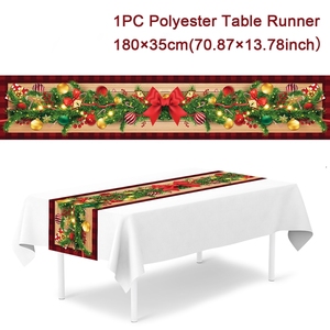 <span class=keywords><strong>Runner</strong></span> da tavola natalizio all'ingrosso 35*180cm <span class=keywords><strong>Runner</strong></span> da tavolo in poliestere rosso <span class=keywords><strong>natale</strong></span> cucina tavolo da pranzo <span class=keywords><strong>Runner</strong></span> decorazione natalizia - Product Image 3