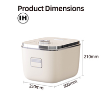 Cuisinière à pression intelligente 2025, 3L, micro-cuisinière à pression multifonction, appareil ménager, revêtement antiadhésif en alliage