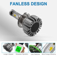 Mini phare de voiture Led sans ventilateur, vente en gros d'usine NF H13 HB3 H15 H16 Led phare H11 H7 H4 HB4 880 881 Led projecteur