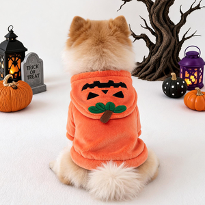 Jaket Anjing Musim Gugur/Dingin Bahan Polyester Fleece Hangat Lucu Pakaian Transformasi untuk Anjing - Product Image 5