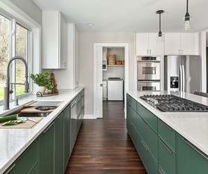 Modern Custom Modular Wooden Waterproof Kitchen <b>Cabinets</b> with 3D Design for Villa Mall Dining Use - Product Image 3