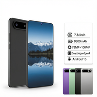 Téléphone mobile SPARK 50 Android 16 5G, grand écran de 7,3 pouces, stockage 16 Go + 1 To, appareil photo 108 MP, double SIM pour vlog et appels vidéo