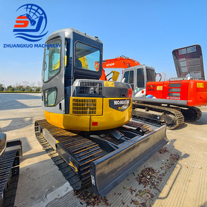 Excavatrice Komatsu PC78US d'occasion avec moteur EPA, chenilles en caoutchouc et lame de bulldozer, certifiée CE pour les travaux de construction et d'aménagement paysager - Product Image 4