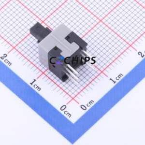 PB-22E86C Push Button Switch Through hole Component (THT) Switch Double Pole Double Throw No Lock Rectangle Plunger 500mA - Product Image 2