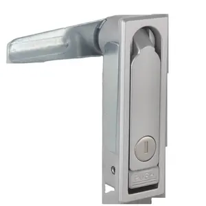 定制美谷MS713锌合金标准款式机械按钮式橱柜平面锁橱柜门板锁