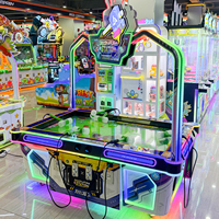 Machine de jeu d'arcade à monnayeur Smash Fun Station pour 6 joueurs, jeu de frappe au marteau Whack-A-Mole avec distribution de tickets