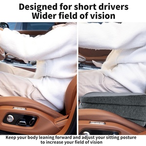 <span class=keywords><strong>Coussin</strong></span> de siège d'appoint de <span class=keywords><strong>voiture</strong></span> <span class=keywords><strong>adulte</strong></span> en mousse réglable à haute densité pour la conduite | <span class=keywords><strong>Coussin</strong></span> de siège de <span class=keywords><strong>voiture</strong></span> de soutien pour le soulagement de la douleur au bas du dos - Product Image 4