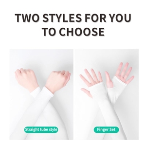 Manga de brazo de poliéster para deportes al aire libre de seda de hielo UV 50 impresa personalizada para mujeres - Product Image 4