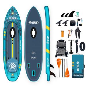 <span class=keywords><strong>Kayak</strong></span> Inflable ESUP de Doble Cámara Resistente con Sistema de Pedales, Asiento de <span class=keywords><strong>Kayak</strong></span>, Bolsa con Ruedas, Bote de Pesca - Product Image 5