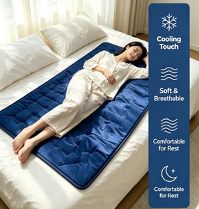 Custom Cooling Pad Portable Gel Cooling <b>Mattress</b> Pad Breathable Bed Sleep Mat Cold Mat Gel for Bed for Relieves Summer Heat - Product Image 2