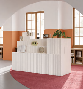 QT07 Nuevo Estante de Exhibición de Papel para Tiendas, <span class=keywords><strong>Mesa</strong></span> de Exhibición para Bodas, Decoración para Eventos, <span class=keywords><strong>Mesa</strong></span> Portátil de Papel - Product Image 2