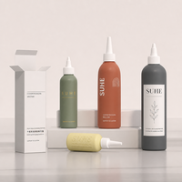 Bouteille d'emballage souple en PE à embout pointu personnalisée pour cosmétiques, lotions, sérums et shampoings 60ml-360ml OEM/ODM