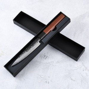 Boîte d'expédition en carton noir prête à l'emploi avec couvercle et base, pour l'emballage de couteaux de <span class=keywords><strong>cuisine</strong></span> et de fruits, avec plateau d'insertion - Vente en gros - Product Image 1