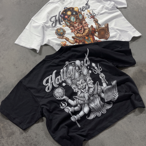 Camiseta Personalizada de Alta Calidad con Estampado DTG, Estilo Urbano Y2K para Hombre, 280 g/m², 100% Algodón, Corte Cuadrado, Hombros Caídos, Modelo 6753 - Product Image 1