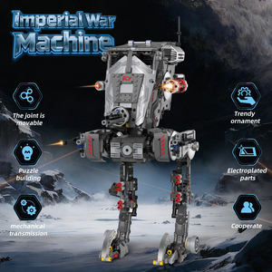 1223 Piezas Eléctrico <span class=keywords><strong>Star</strong></span> Empire Walking War Mecha, Sets de Bloques de Construcción ABS Ensamblables, Juguete de Montaje Modelo K96241 - Product Image 2