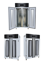 Armoire de fermentation professionnelle à double porte pour 36 plateaux, avec minuterie numérique, 220V 3.4KW, en acier inoxydable, pour boulangerie