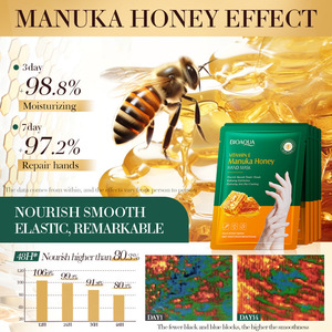 Masque pour les mains et les pieds au miel de Manuka et à la vitamine E BIOAOUA, traitement réparateur et nourrissant, gants pour mains et pieds secs - Product Image 3