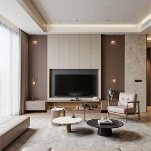 Meubles en bois sur mesure de luxe pour salon, chambre à coucher, conception de toute la maison avec application hôtelière et villa, solution de conception graphique - Product Image 4