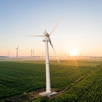 Système de générateur d'énergie éolienne 220v/380v/400v, diamètre du rotor 12,6 m, pales en fibre de verre renforcée, éolienne horizontale 50 kW