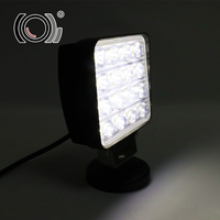 Luz de Trabajo LED Cuadrada de 4 Pulgadas y 48W, IP68 Impermeable, 12-24V, Lámpara de Conducción Todoterreno para Camioneta, Jeep, 4x4, SUV, ATV, Auto, con Certificación CE