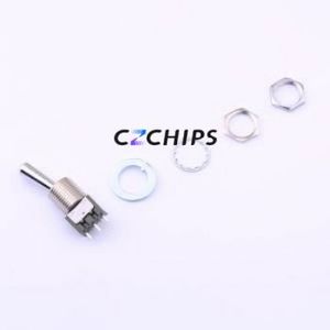 M2012B2B1W01 <b>Toggle</b> Switch Switch Single Pole Double Throw 125V 30V Cylindrical Knob - Product Image 1