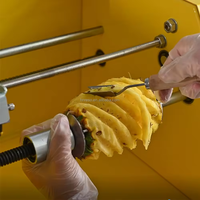 Kleine Handbediende Ananas Dunschiller Kernmachine Ananas Snijmachine
