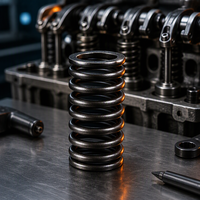 Ressort de soupape de moteur haute performance, résistant à la chaleur et à l'usure, en acier au chrome-silicium nitrué