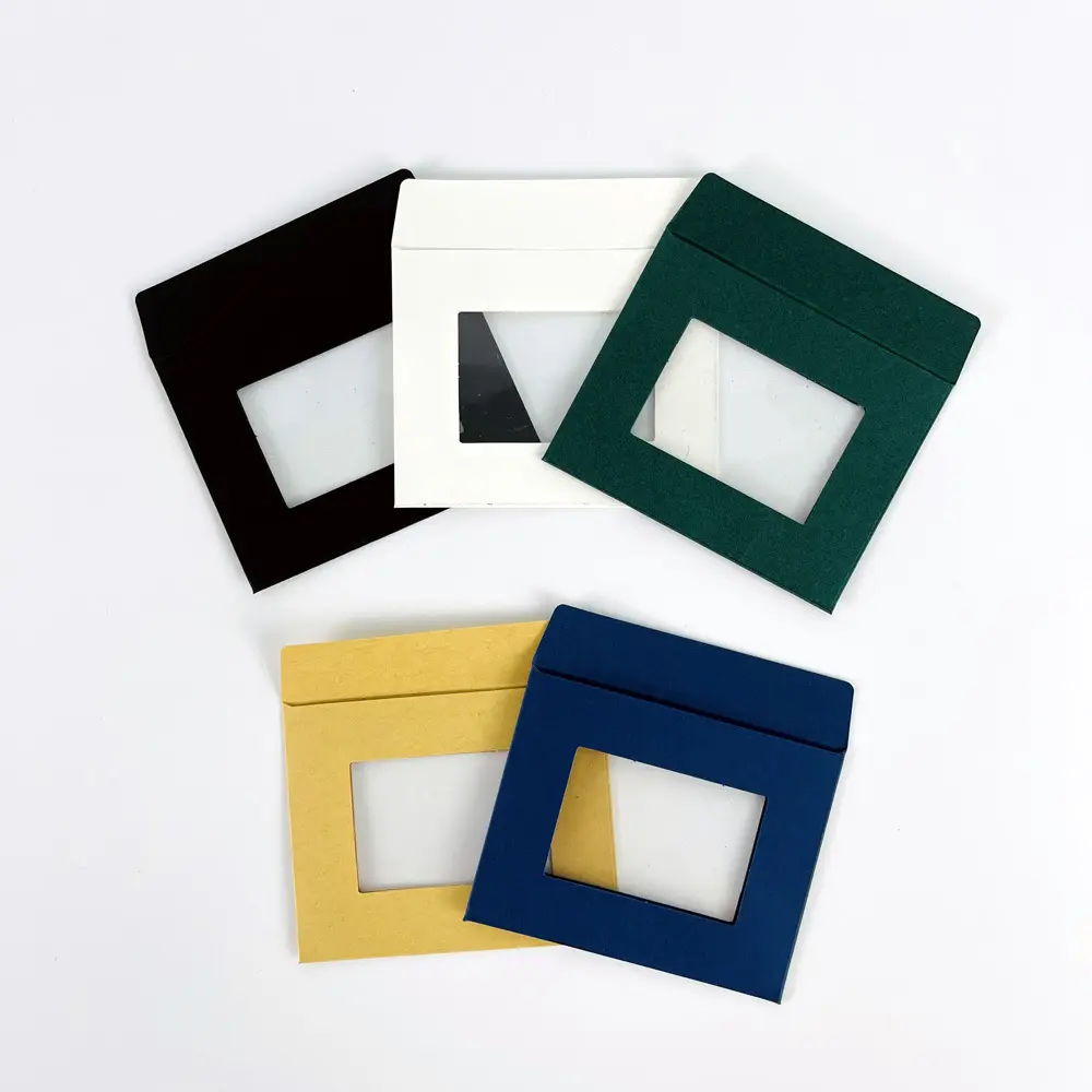 Formato personalizzato Kraft Materiale di Carta Busta Con Finestra