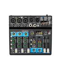 Console de mixage audio professionnelle GT9 à 6 canaux, 24 bits, 256 effets DSP pour diffusion en direct